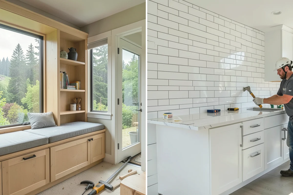 Double-Sided Fireplace Installation in Lake Stevens, Snohomish County, WA - Plan framing and venting for the see-through unit