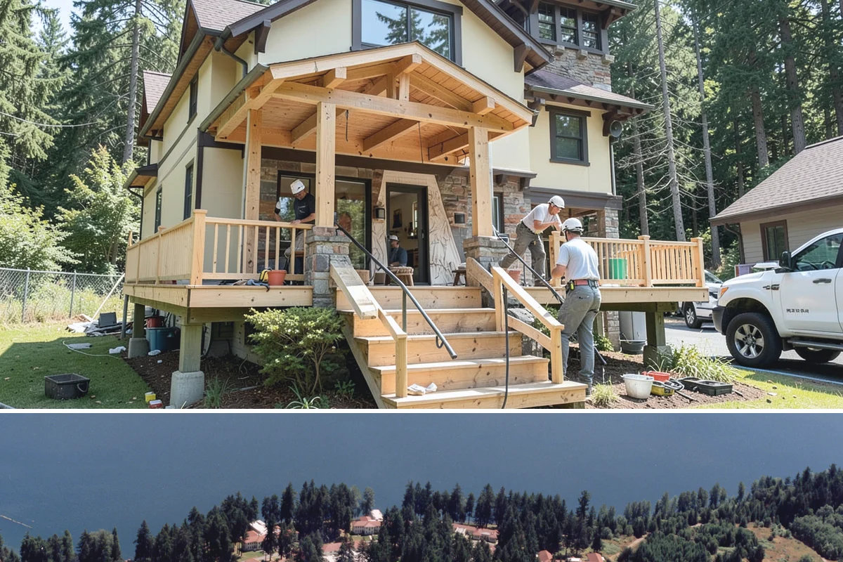 Double-Sided Fireplace Installation in Lakewood, Pierce County, WA - Adding a double-sided fireplace before the cool season lets both connected rooms benefit from its warmth all winter.