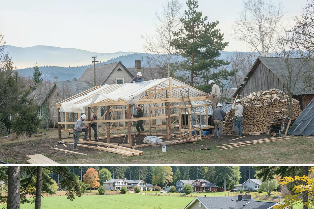 Double-Sided Fireplace Installation in Lyman, Skagit County, WA - Adding a double-sided fireplace before the cool season lets both connected rooms benefit from its warmth all winter.
