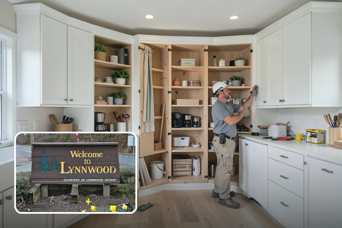 Double-Sided Fireplace Installation in Lynnwood, Snohomish County, WA - Shares warmth and flame across two rooms
