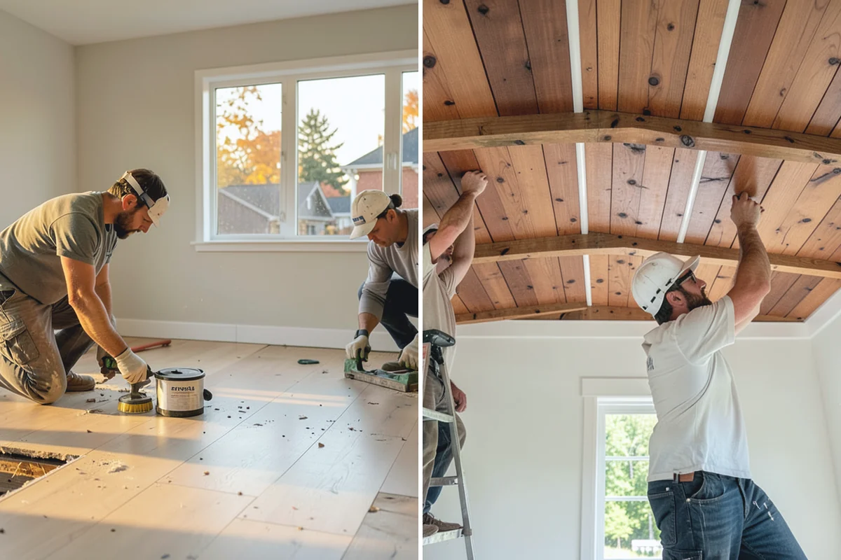 Double-Sided Fireplace Installation in Marysville, Snohomish County, WA - Plan framing and venting for the see-through unit