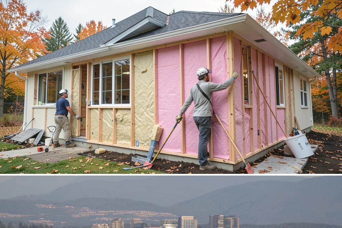 Double-Sided Fireplace Installation in Medina, King County, WA - Adding a double-sided fireplace before the cool season lets both connected rooms benefit from its warmth all winter.