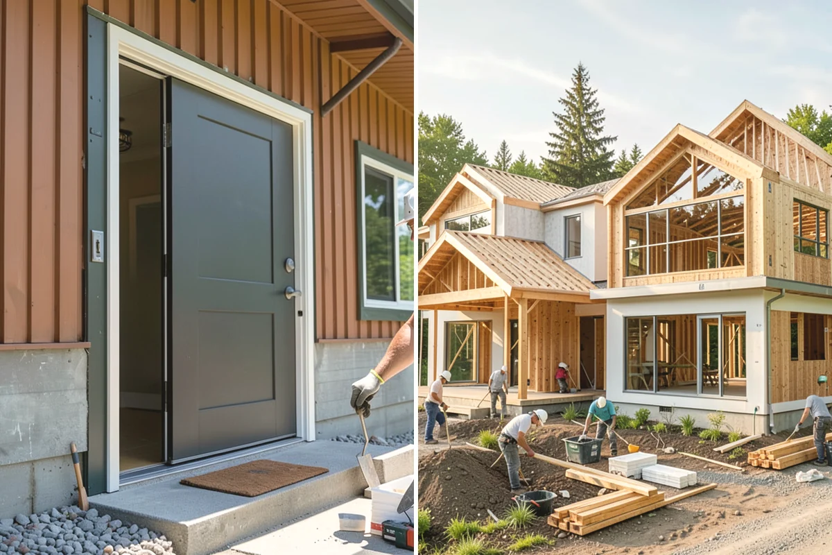 Double-Sided Fireplace Installation in Mountlake Terrace, Snohomish County, WA - Plan framing and venting for the see-through unit