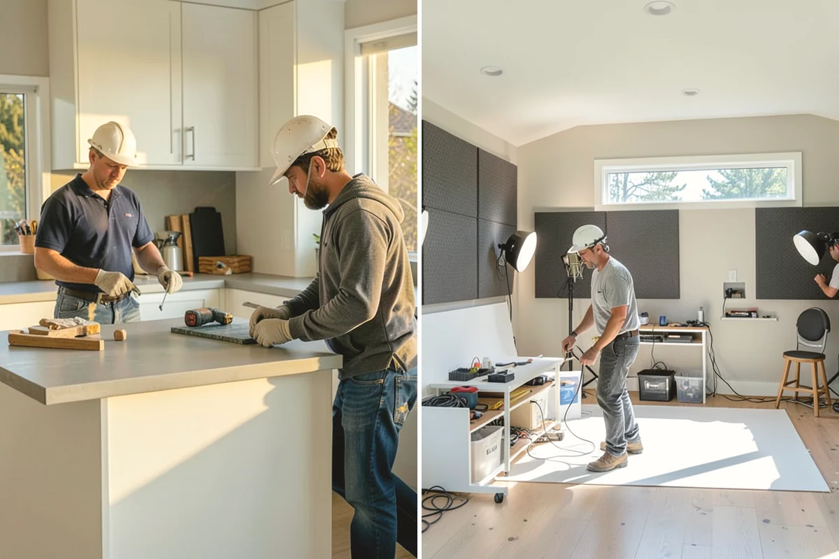 Double-Sided Fireplace Installation in Oak Harbor, Island County, WA - Plan framing and venting for the see-through unit