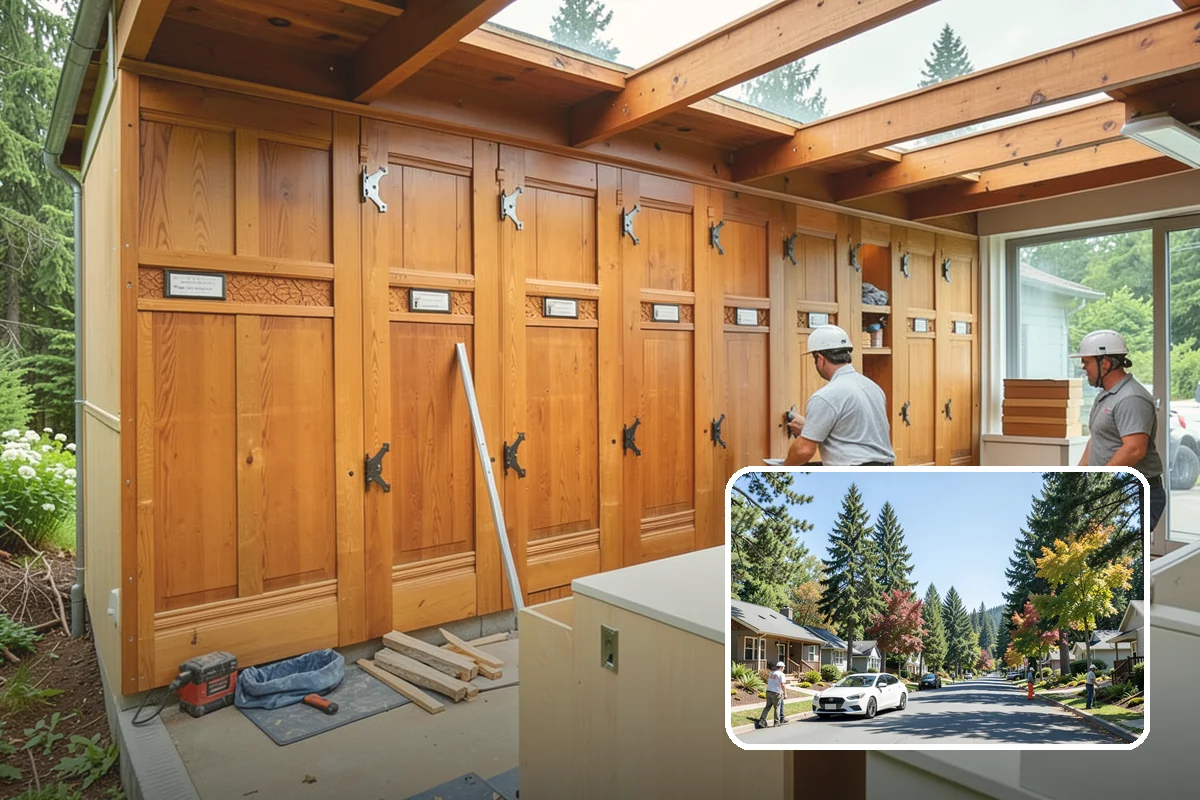 Double-Sided Fireplace Installation in Orting, Pierce County, WA - Shares warmth and flame across two rooms