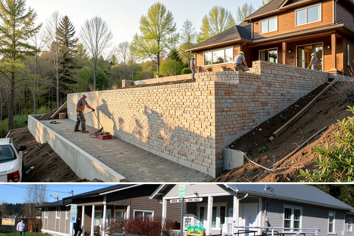 Double-Sided Fireplace Installation in South Prairie, Pierce County, WA - Adding a double-sided fireplace before the cool season lets both connected rooms benefit from its warmth all winter.