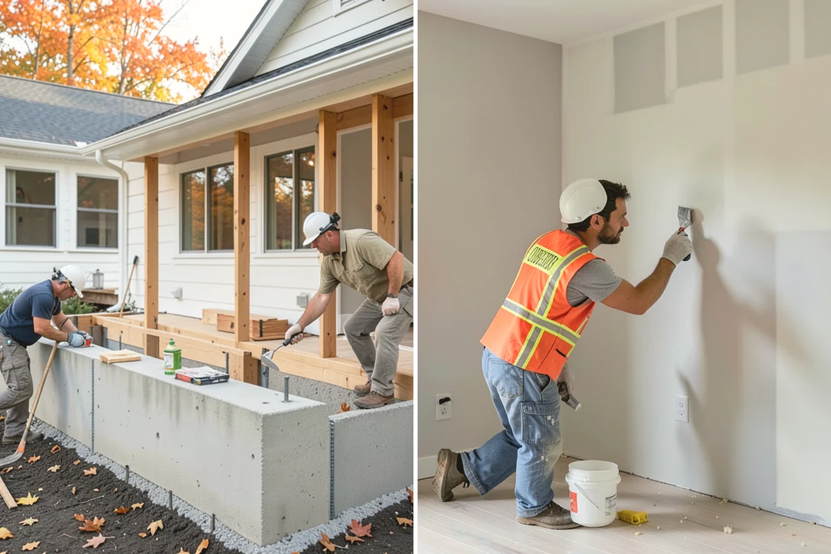 Double-Sided Fireplace Installation in Steilacoom, Pierce County, WA - Plan framing and venting for the see-through unit