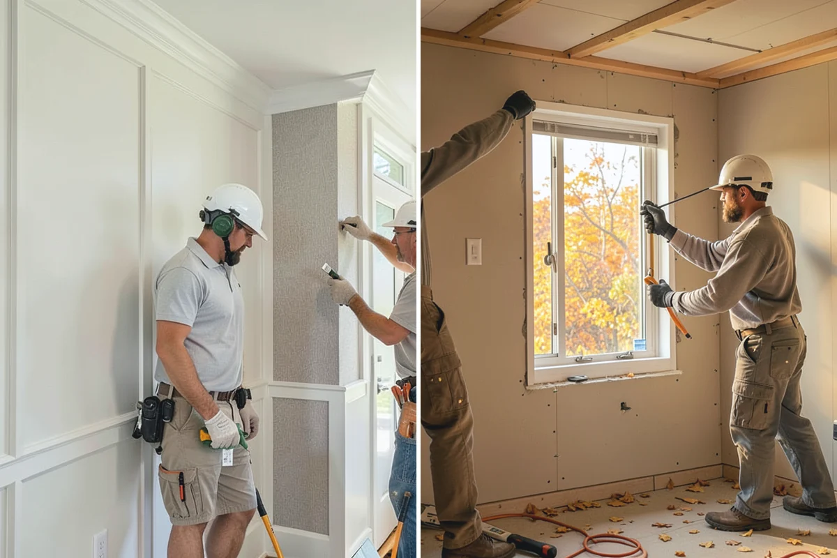 Double-Sided Fireplace Installation in Woodinville, King County, WA - Plan framing and venting for the see-through unit