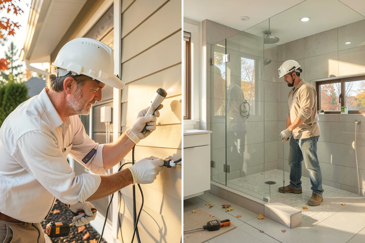 Double Vanity Installation in Burlington, Skagit County, WA - Confirm space and plan dual plumbing