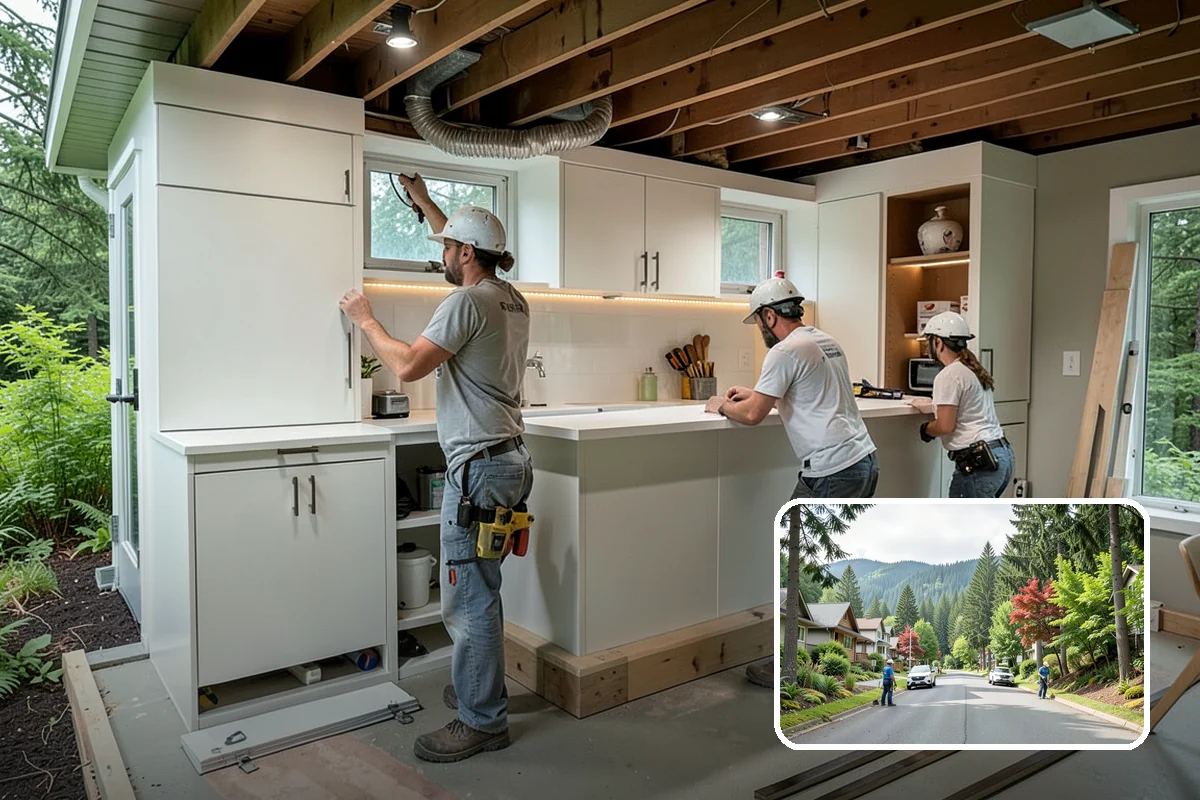 Double Vanity Installation in Darrington, Snohomish County, WA - Provides separate sinks for two users