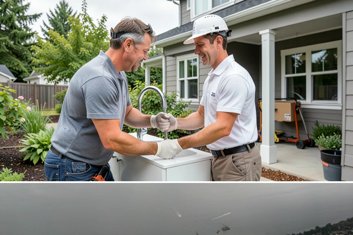 Double Vanity Installation in Des Moines, King County, WA - Upgrading to a double vanity is popular ahead of the busy holiday season when households and guests share the bathroom more.