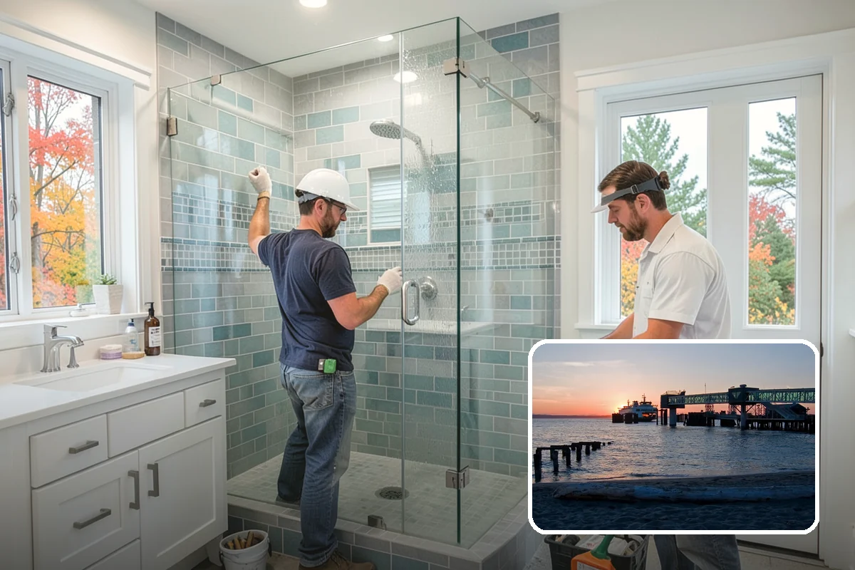 Double Vanity Installation in Edmonds, Snohomish County, WA - Provides separate sinks for two users