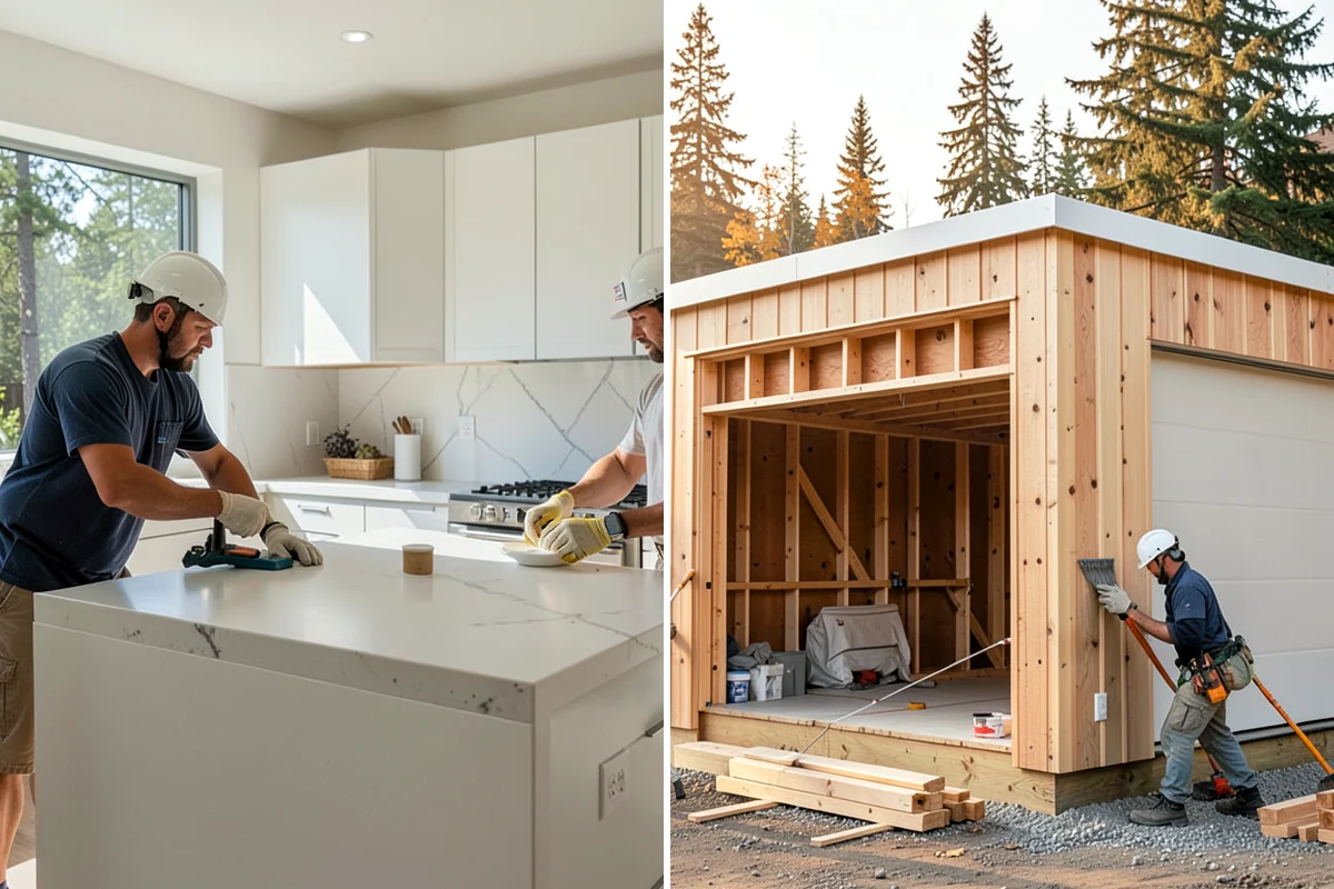 Double Vanity Installation in Enumclaw, King County, WA - Confirm space and plan dual plumbing