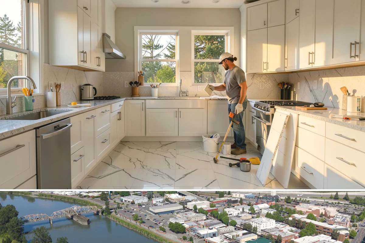 Double Vanity Installation in Mount Vernon, Skagit County, WA - Upgrading to a double vanity is popular ahead of the busy holiday season when households and guests share the bathroom more.