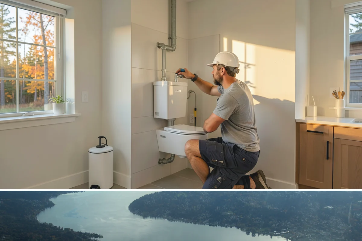 Double Vanity Installation in Sammamish, King County, WA - Upgrading to a double vanity is popular ahead of the busy holiday season when households and guests share the bathroom more.