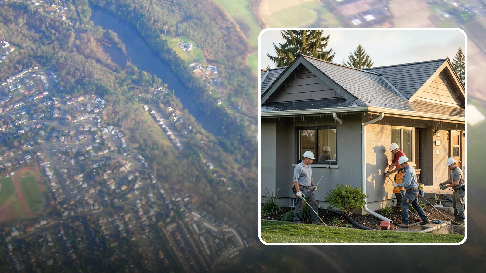 Downspout Installation in Algona, King County, WA - We install and reroute downspouts to carry roof water well away from your foundation.