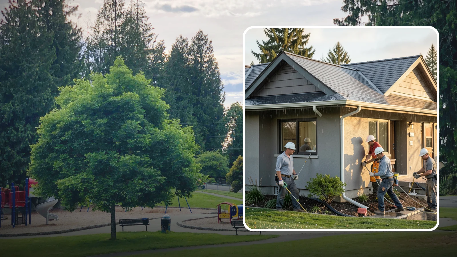 Downspout Installation in Bonney Lake, Pierce County, WA - We install and reroute downspouts to carry roof water well away from your foundation.
