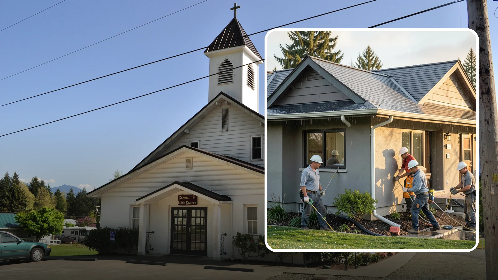 Downspout Installation in Concrete, Skagit County, WA - We install and reroute downspouts to carry roof water well away from your foundation.