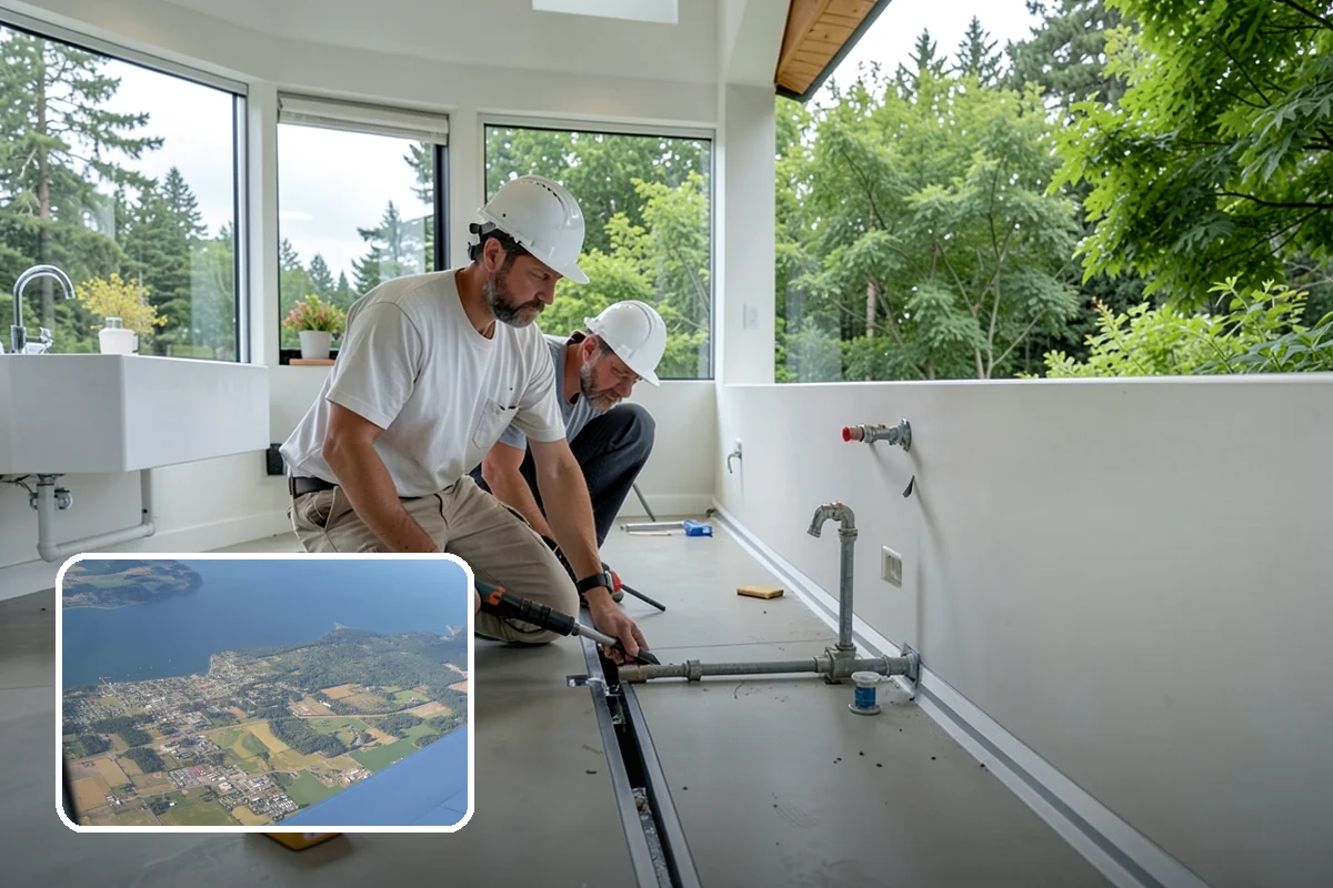 Downspout Installation in Coupeville, Island County, WA - Moves roof water safely from the foundation