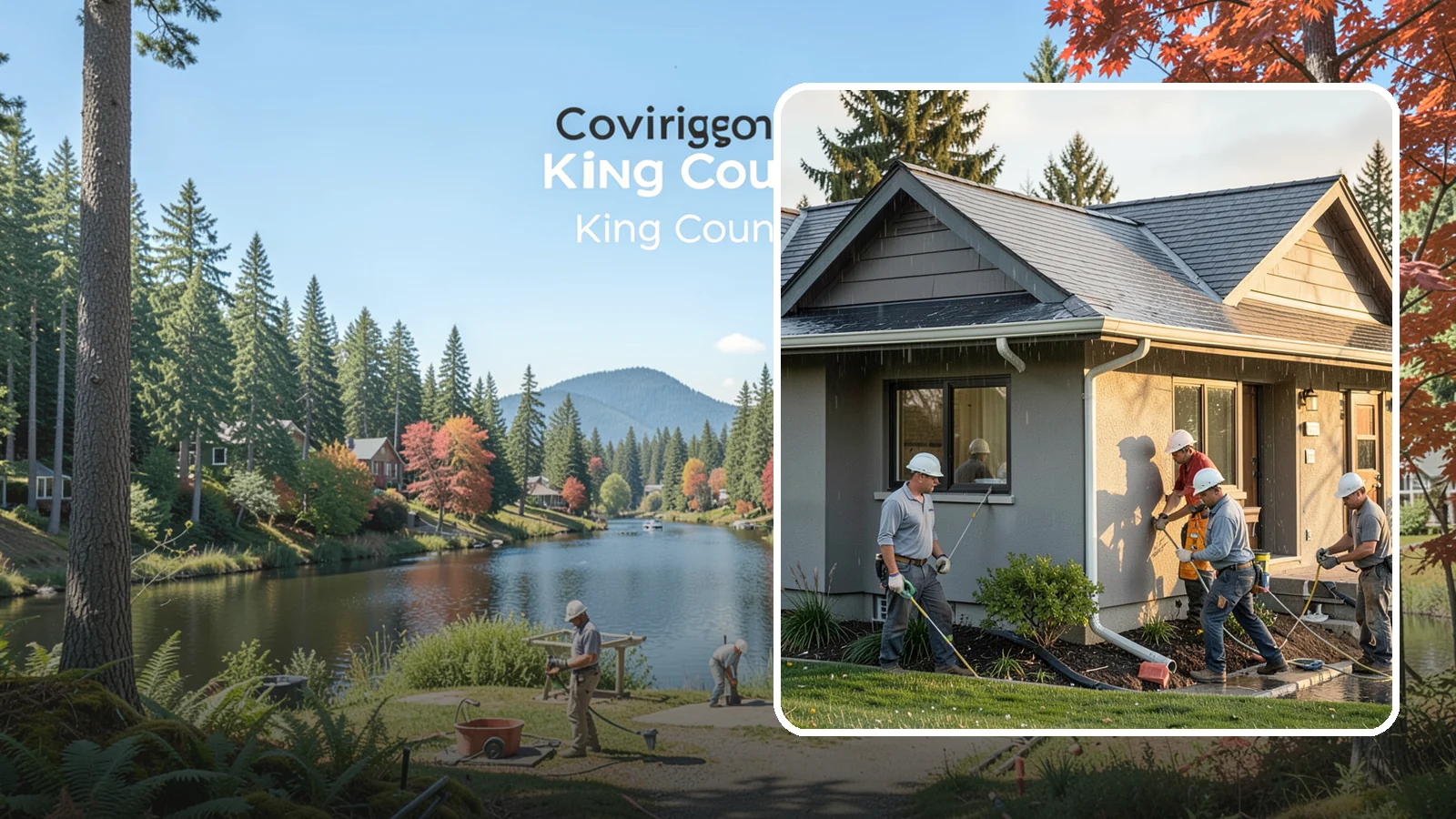 Downspout Installation in Covington, King County, WA - We install and reroute downspouts to carry roof water well away from your foundation.