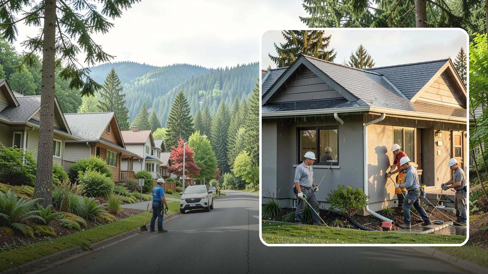 Downspout Installation in Darrington, Snohomish County, WA - We install and reroute downspouts to carry roof water well away from your foundation.