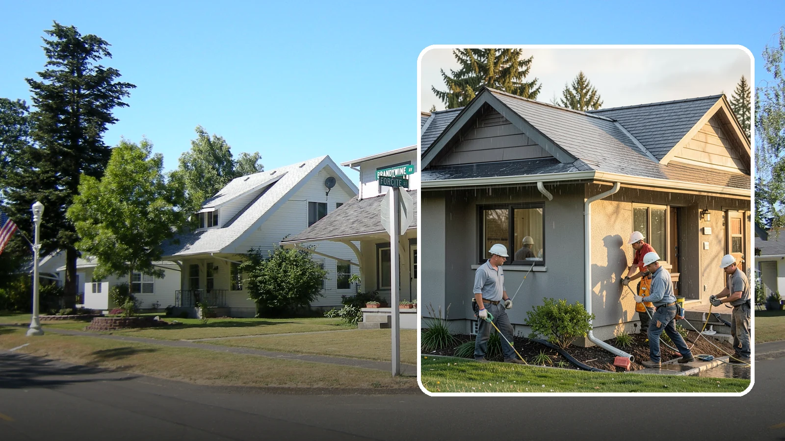 Downspout Installation in DuPont, Pierce County, WA - We install and reroute downspouts to carry roof water well away from your foundation.