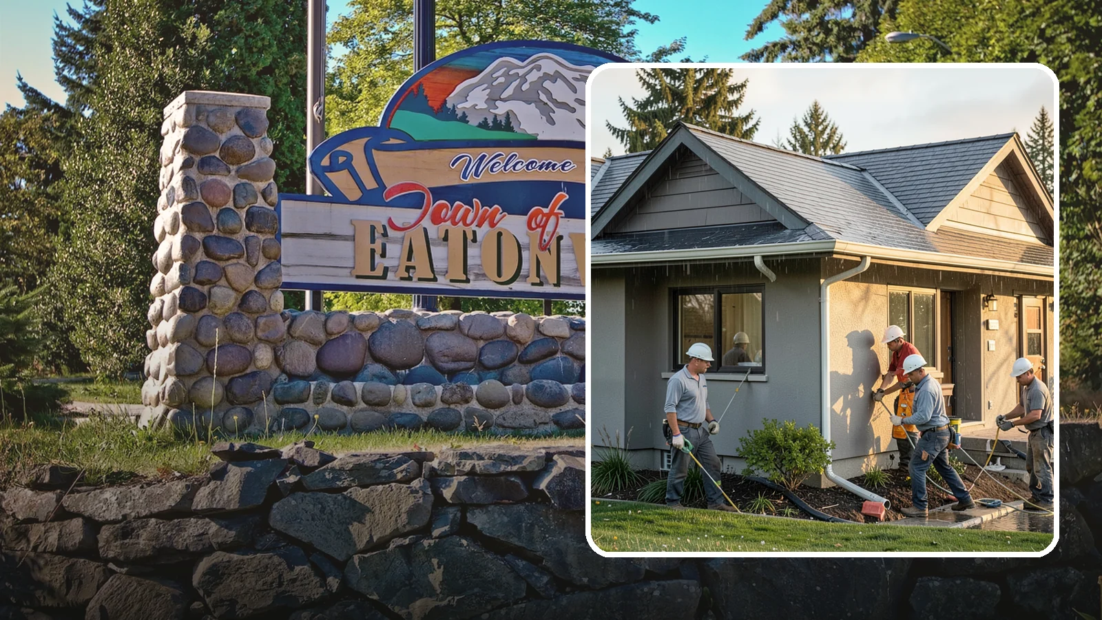 Downspout Installation in Eatonville, Pierce County, WA - We install and reroute downspouts to carry roof water well away from your foundation.