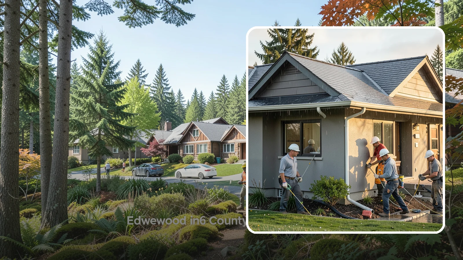 Downspout Installation in Edgewood, Pierce County, WA - We install and reroute downspouts to carry roof water well away from your foundation.