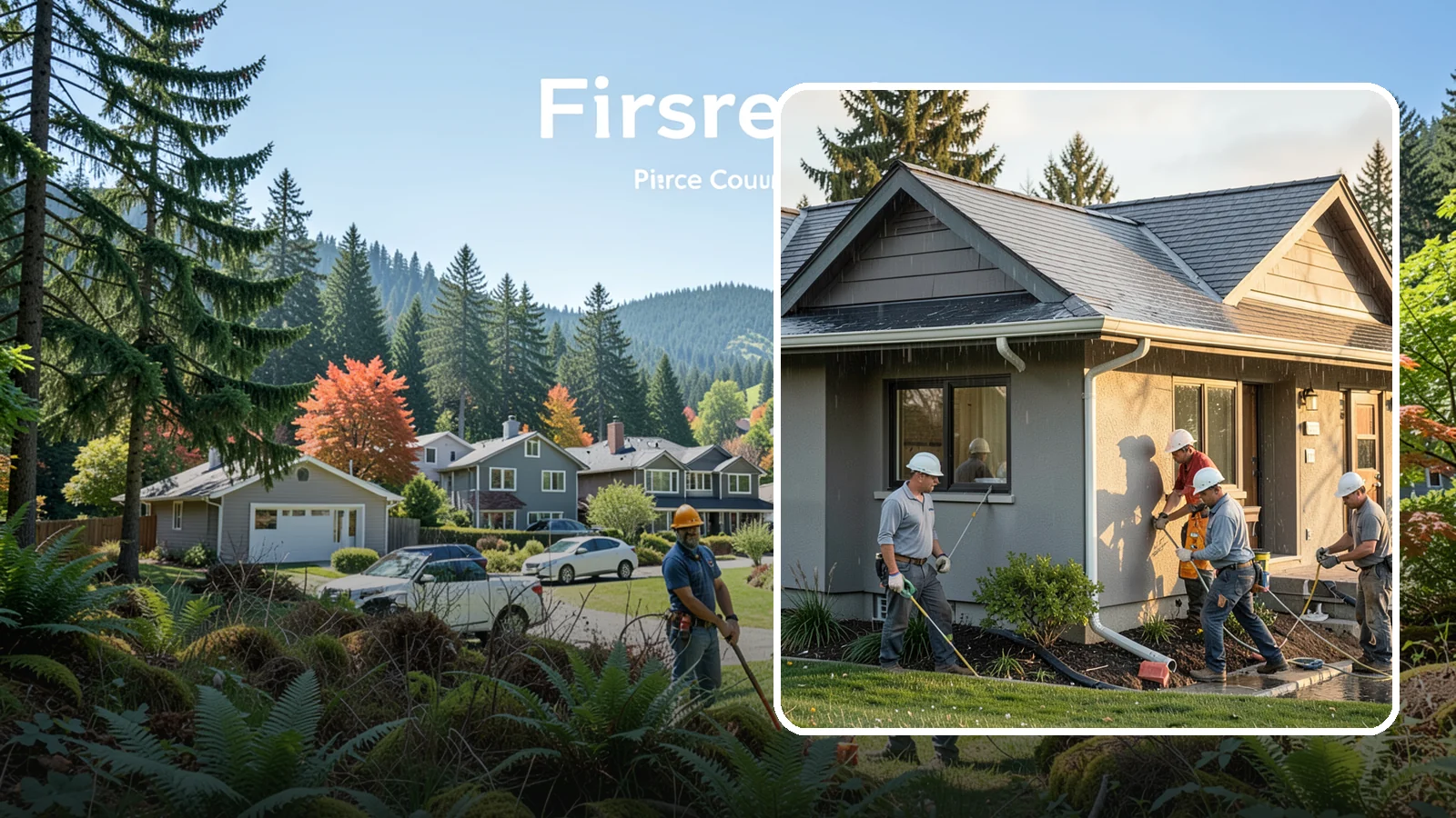 Downspout Installation in Fircrest, Pierce County, WA - We install and reroute downspouts to carry roof water well away from your foundation.