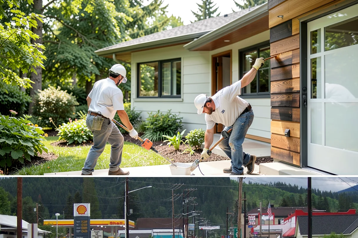 Downspout Installation in Granite Falls, Snohomish County, WA - Downspout work is done year-round and is best completed before winter storms overload the system.
