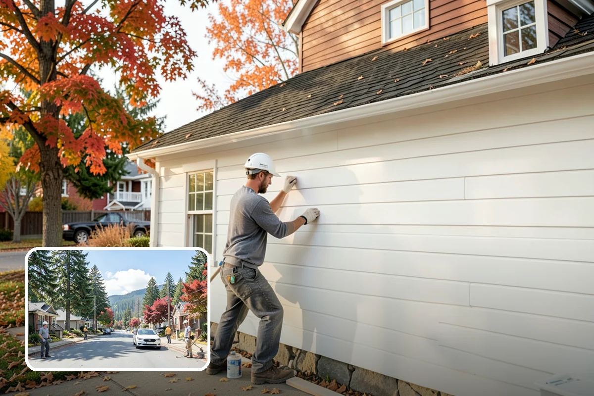 Downspout Installation in Hunts Point, King County, WA - Moves roof water safely from the foundation