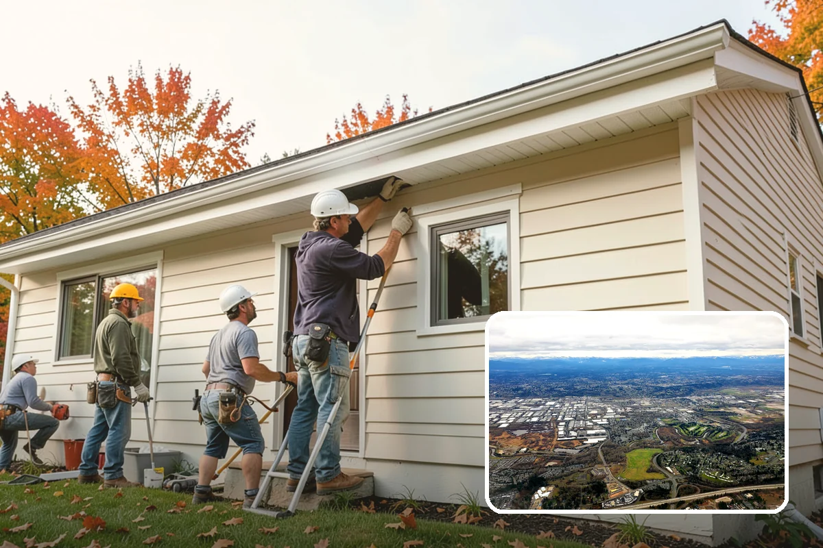 Downspout Installation in Kent, King County, WA - Moves roof water safely from the foundation
