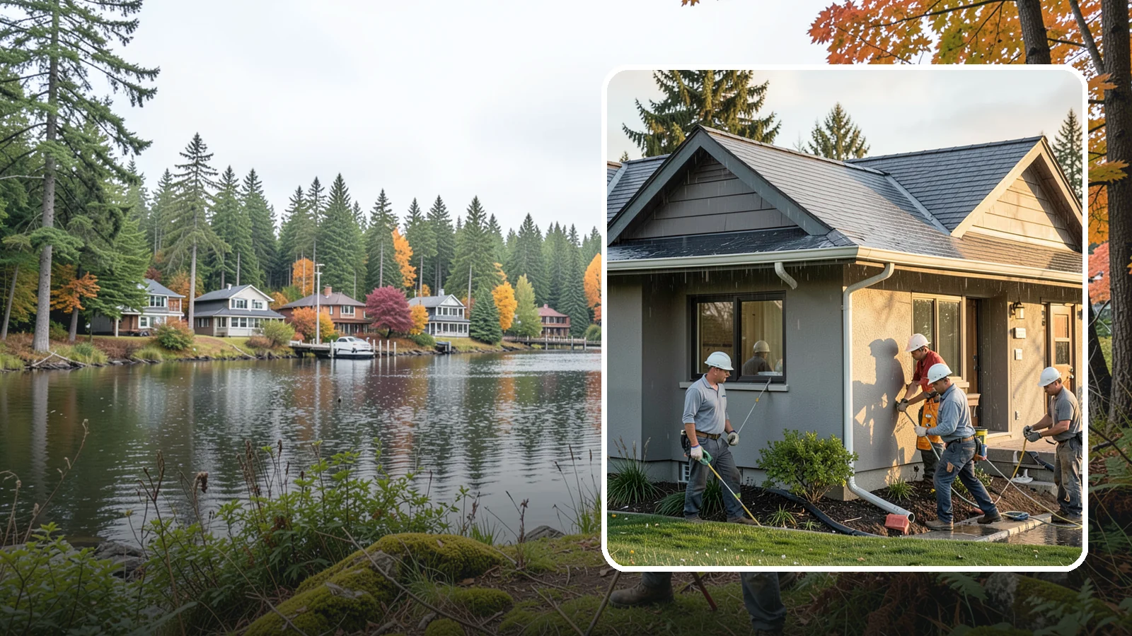 Downspout Installation in La Conner, Skagit County, WA - We install and reroute downspouts to carry roof water well away from your foundation.