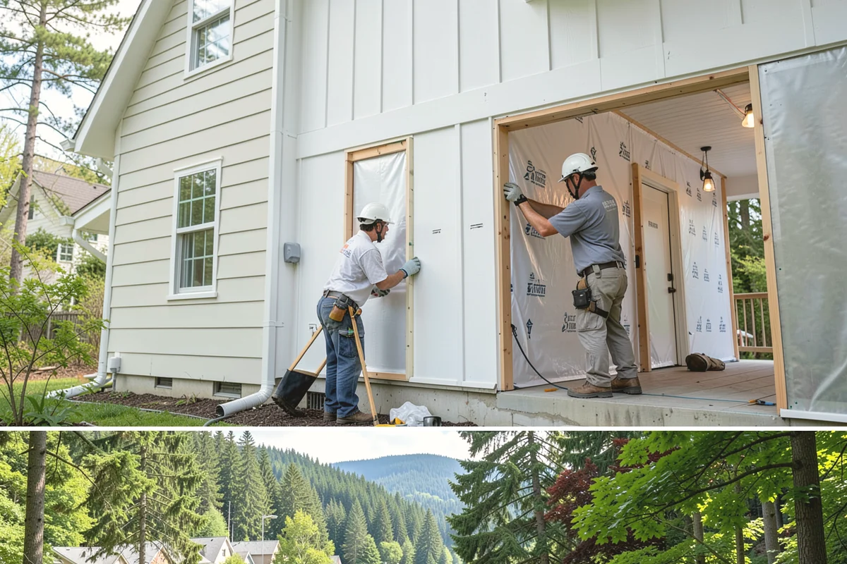 Downspout Installation in Lake Forest Park, King County, WA - Downspout work is done year-round and is best completed before winter storms overload the system.