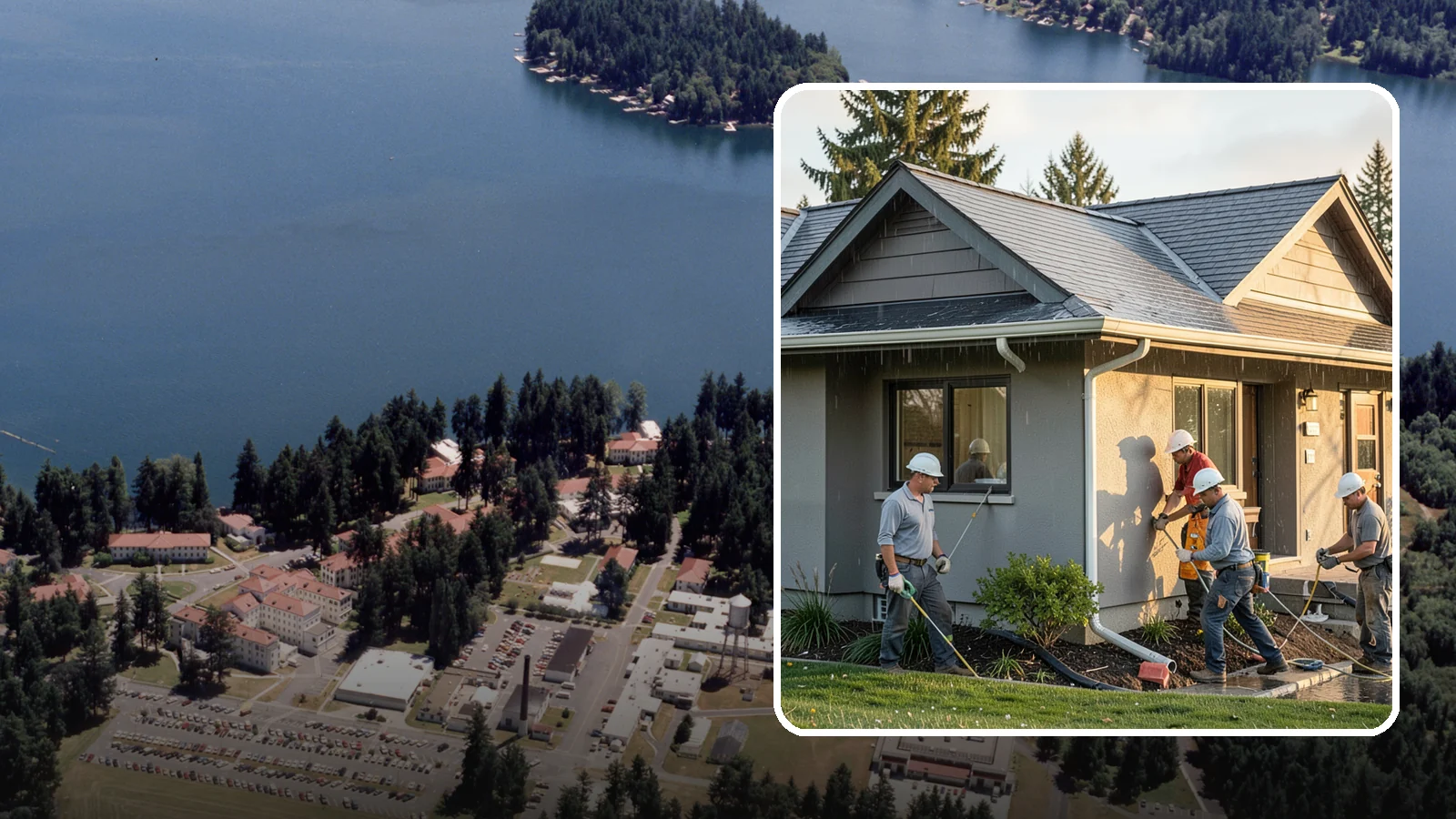Downspout Installation in Lakewood, Pierce County, WA - We install and reroute downspouts to carry roof water well away from your foundation.