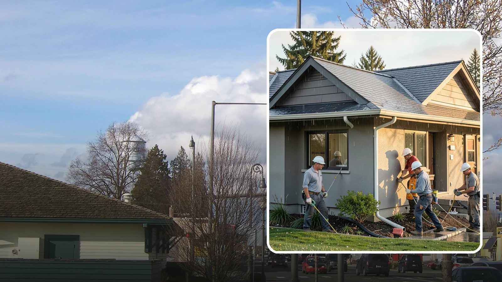 Downspout Installation in Marysville, Snohomish County, WA - We install and reroute downspouts to carry roof water well away from your foundation.