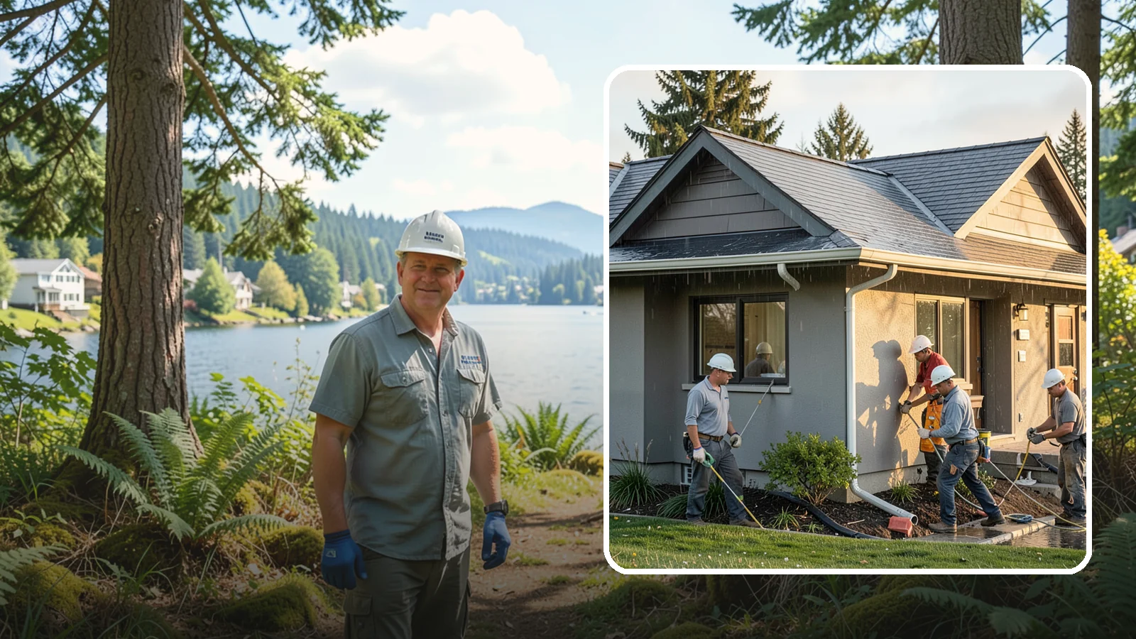 Downspout Installation in Milton, King County, WA - We install and reroute downspouts to carry roof water well away from your foundation.