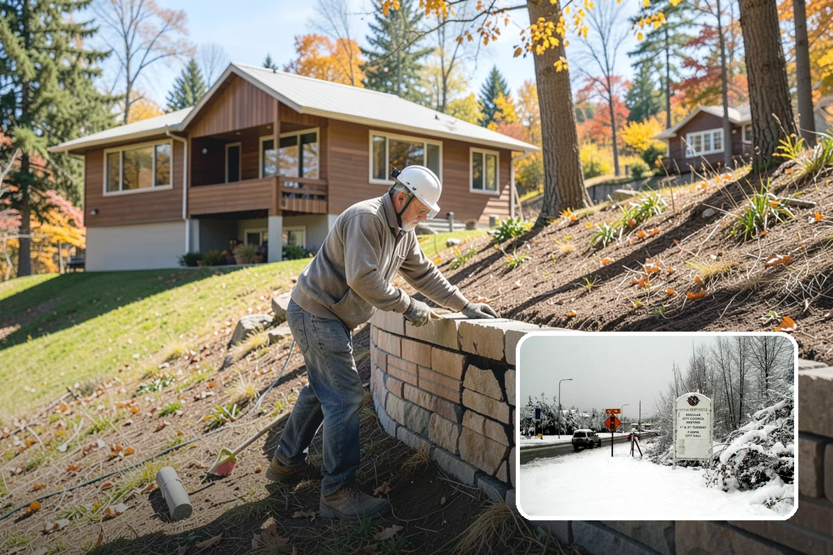 Downspout Installation in Newcastle, King County, WA - Moves roof water safely from the foundation