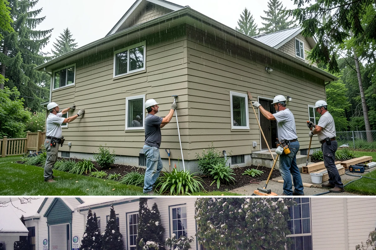 Downspout Installation in Pacific, King County, WA - Downspout work is done year-round and is best completed before winter storms overload the system.