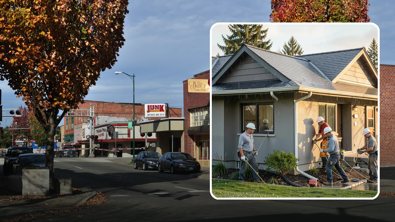 Downspout Installation in Puyallup, Pierce County, WA - We install and reroute downspouts to carry roof water well away from your foundation.