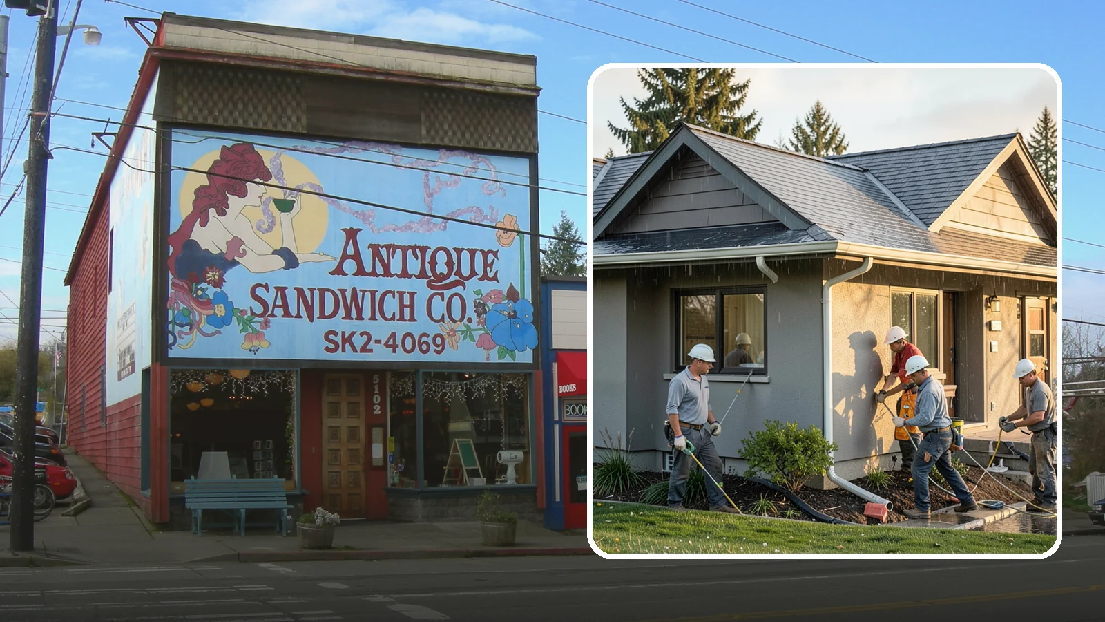 Downspout Installation in Ruston, Pierce County, WA - We install and reroute downspouts to carry roof water well away from your foundation.