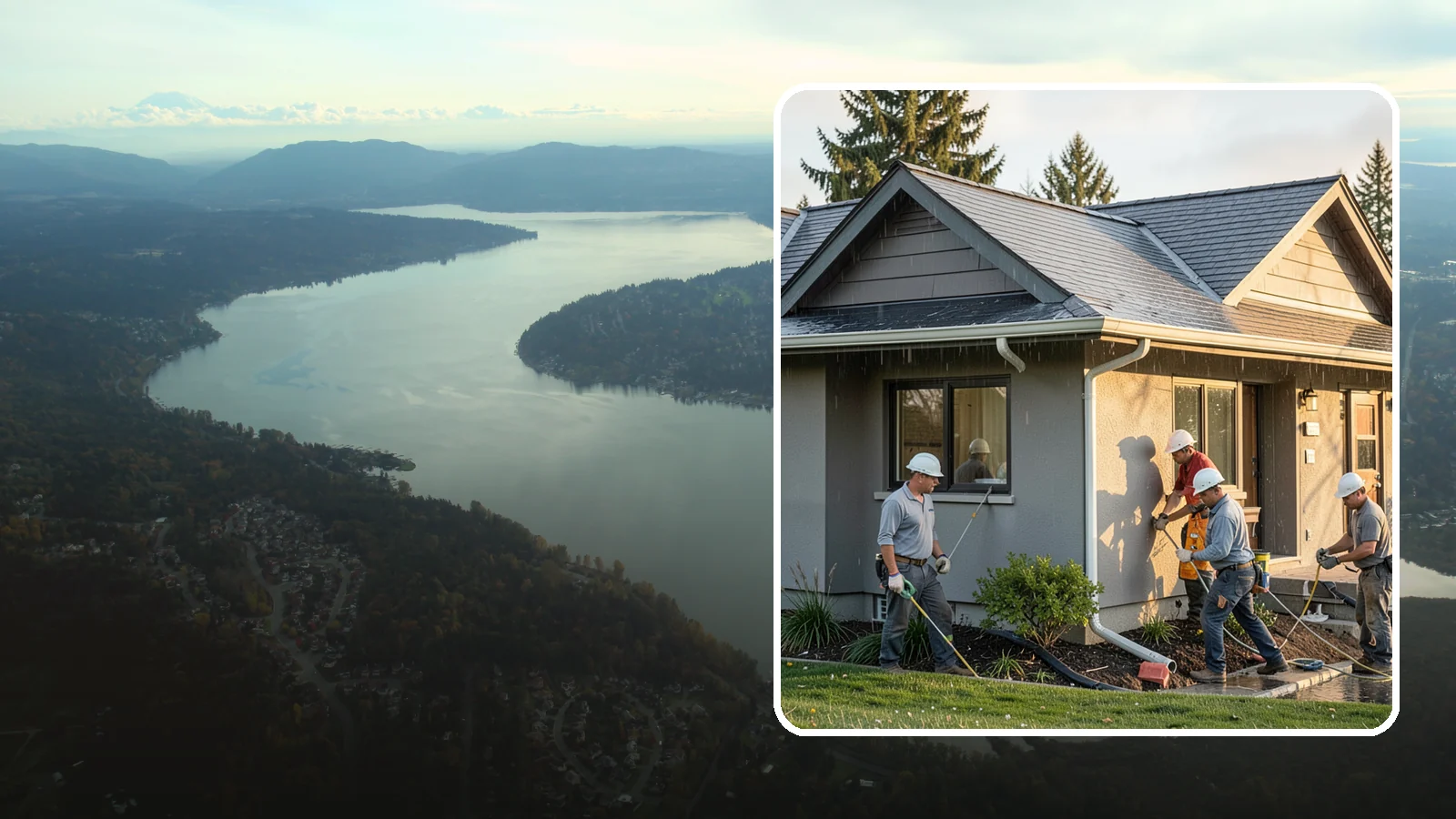 Downspout Installation in Sammamish, King County, WA - We install and reroute downspouts to carry roof water well away from your foundation.