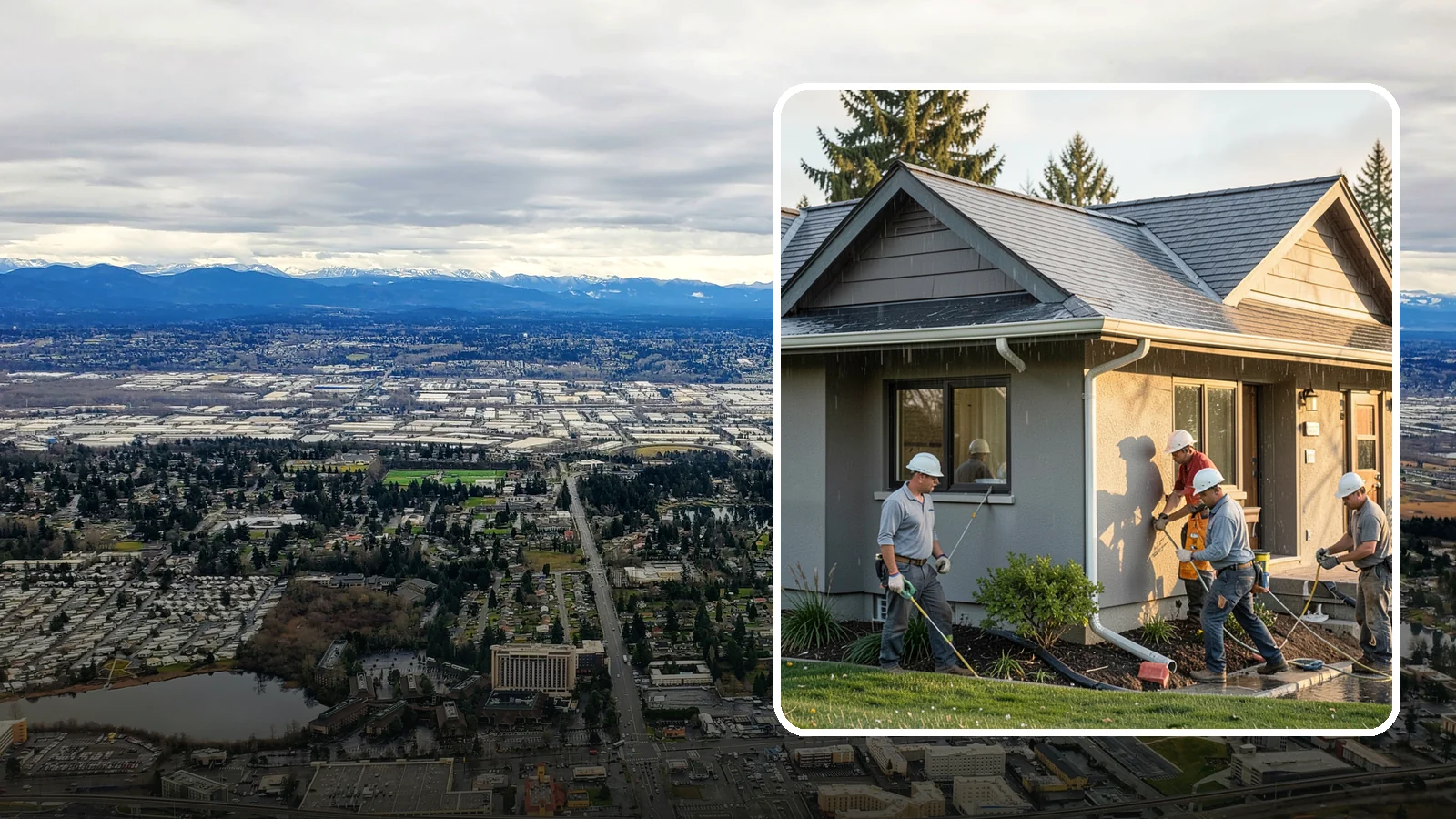 Downspout Installation in SeaTac, King County, WA - We install and reroute downspouts to carry roof water well away from your foundation.
