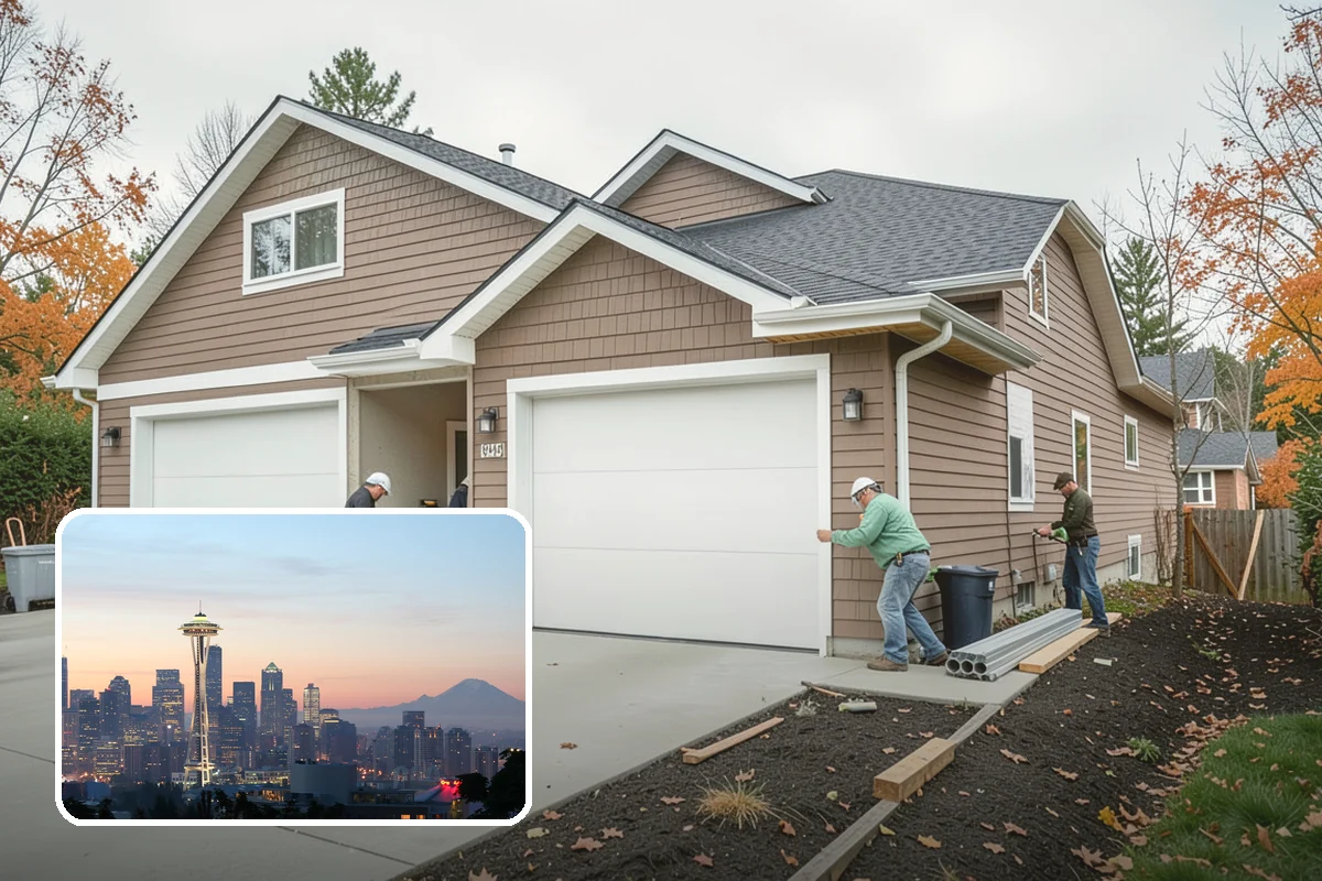 Downspout Installation in Seattle, King County, WA - Moves roof water safely from the foundation