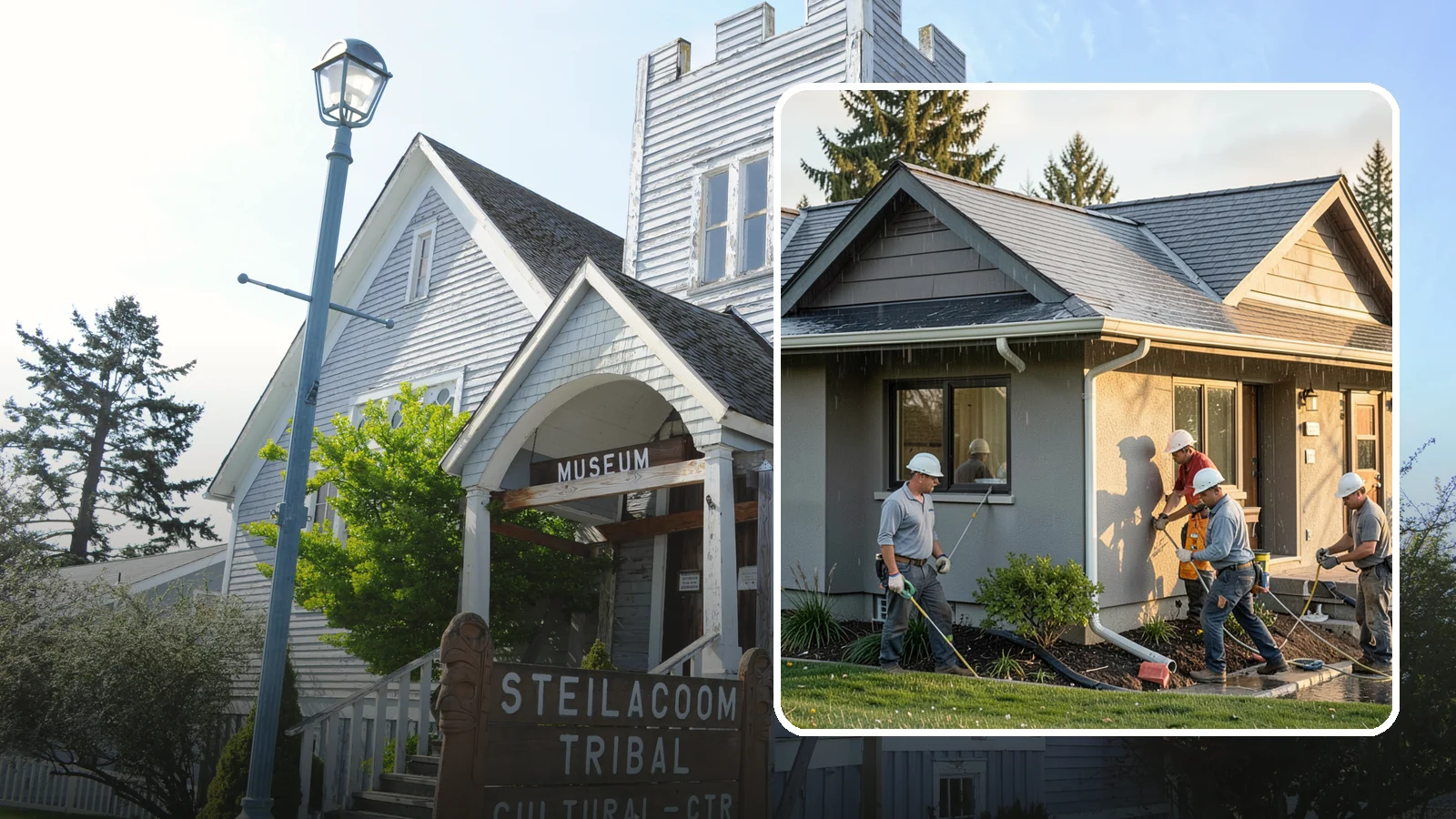 Downspout Installation in Steilacoom, Pierce County, WA - We install and reroute downspouts to carry roof water well away from your foundation.