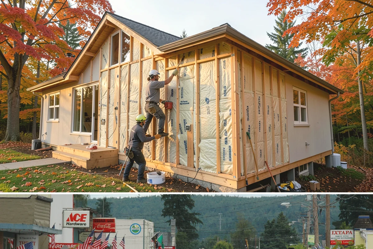 Draft Proofing in Carnation, King County, WA - Early fall is the best time to draft-proof before the first cold snaps hit.