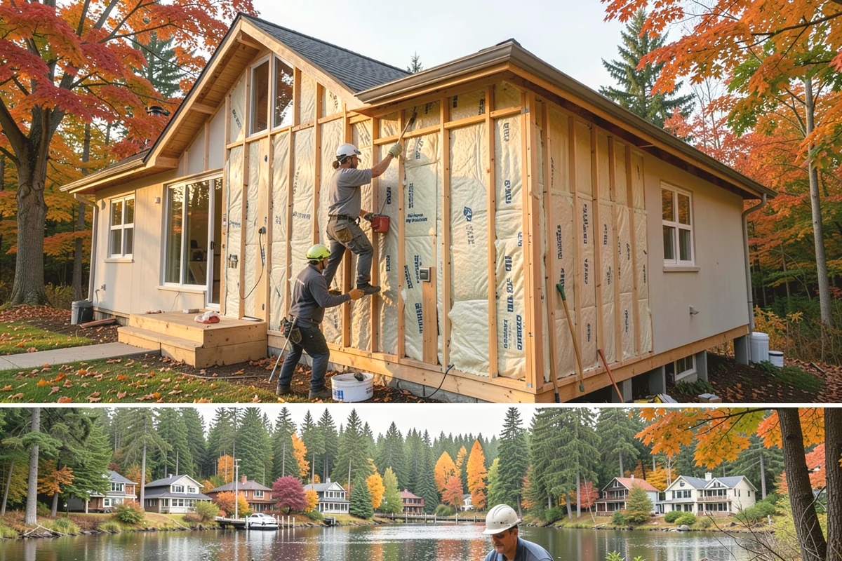 Draft Proofing in La Conner, Skagit County, WA - Early fall is the best time to draft-proof before the first cold snaps hit.