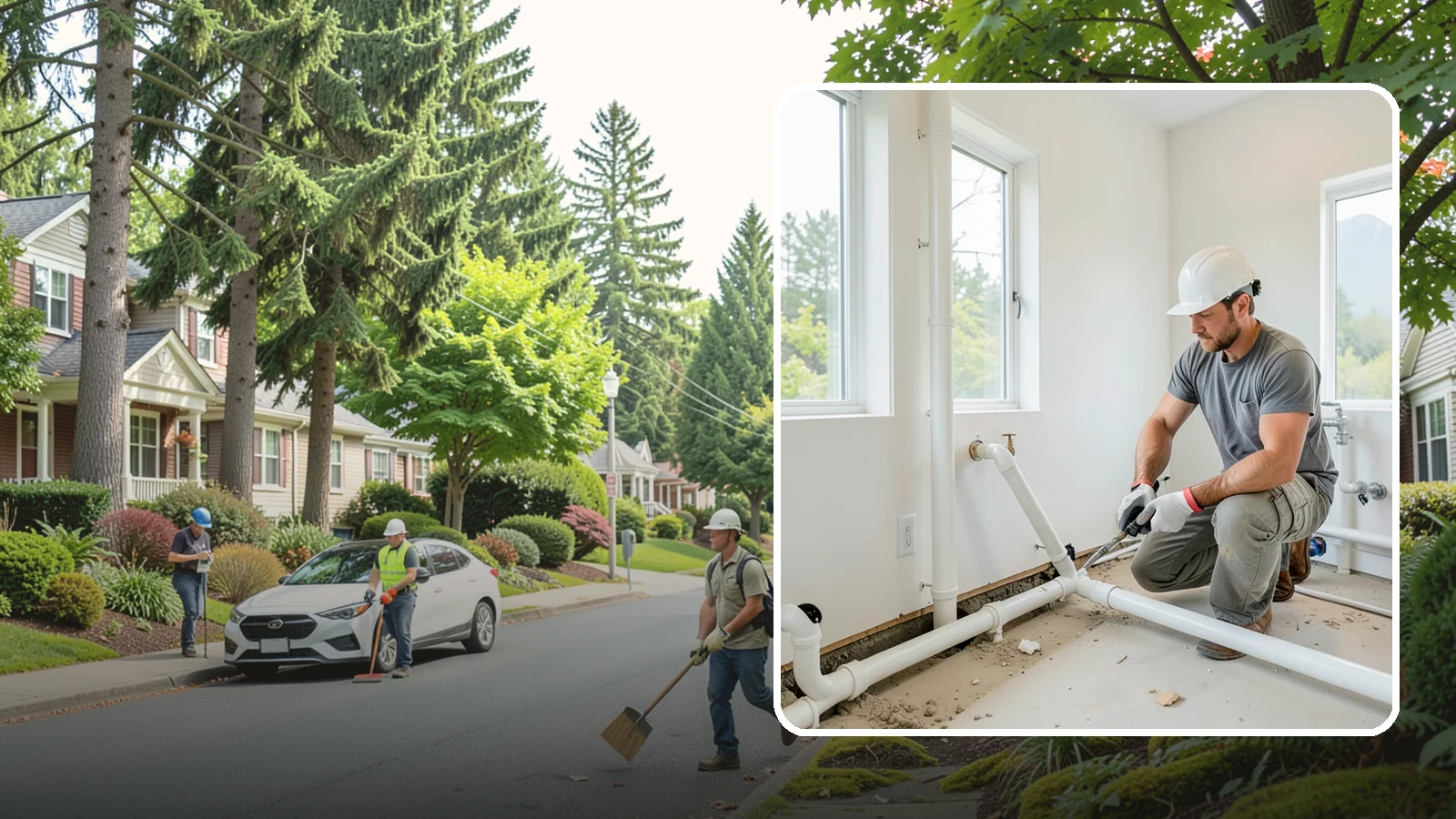 Drain Line Installation in Beaux Arts Village, King County, WA - We install and reroute interior drain and waste lines for remodels, additions, and fixture relocations.