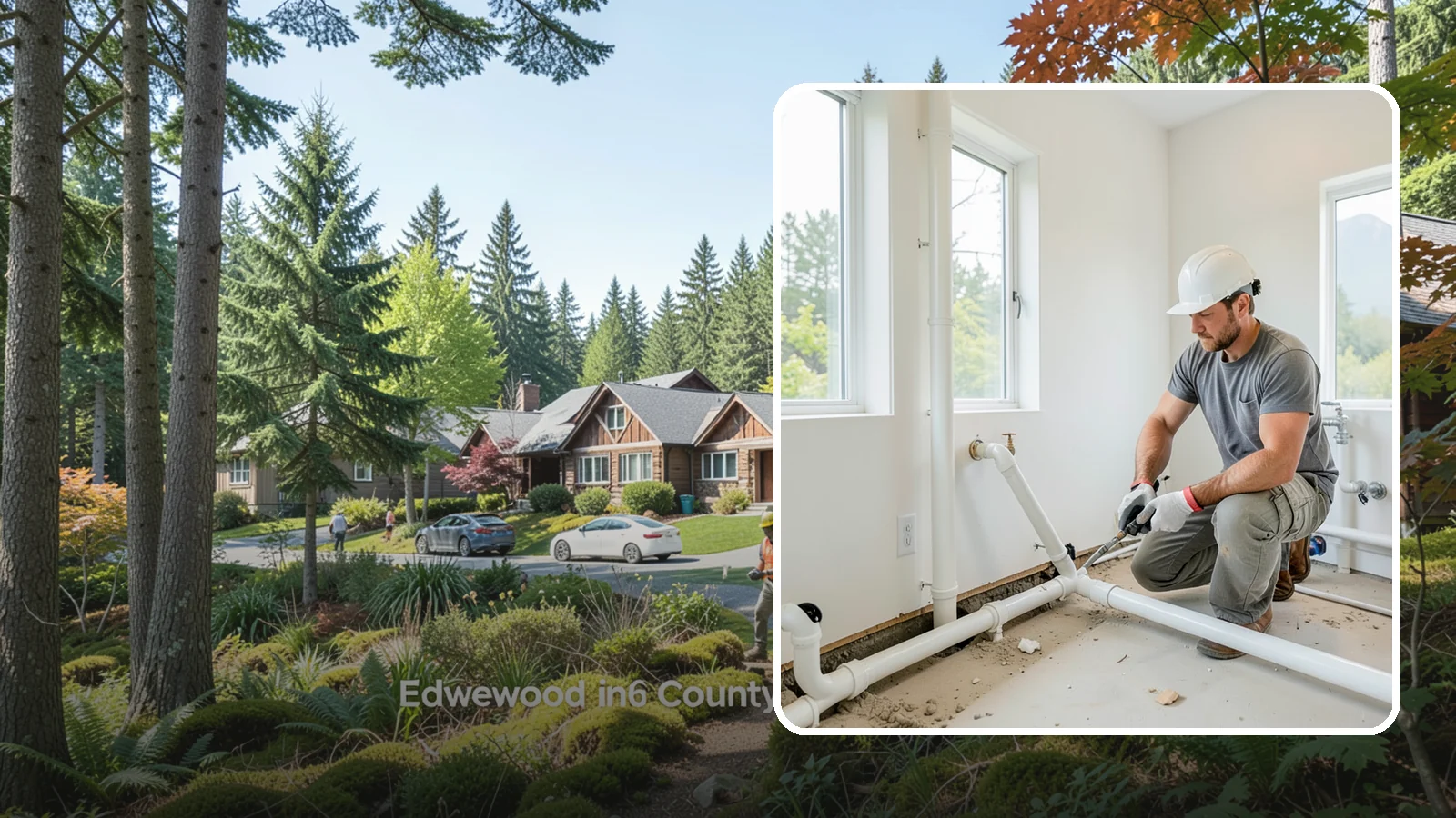 Drain Line Installation in Edgewood, Pierce County, WA - We install and reroute interior drain and waste lines for remodels, additions, and fixture relocations.