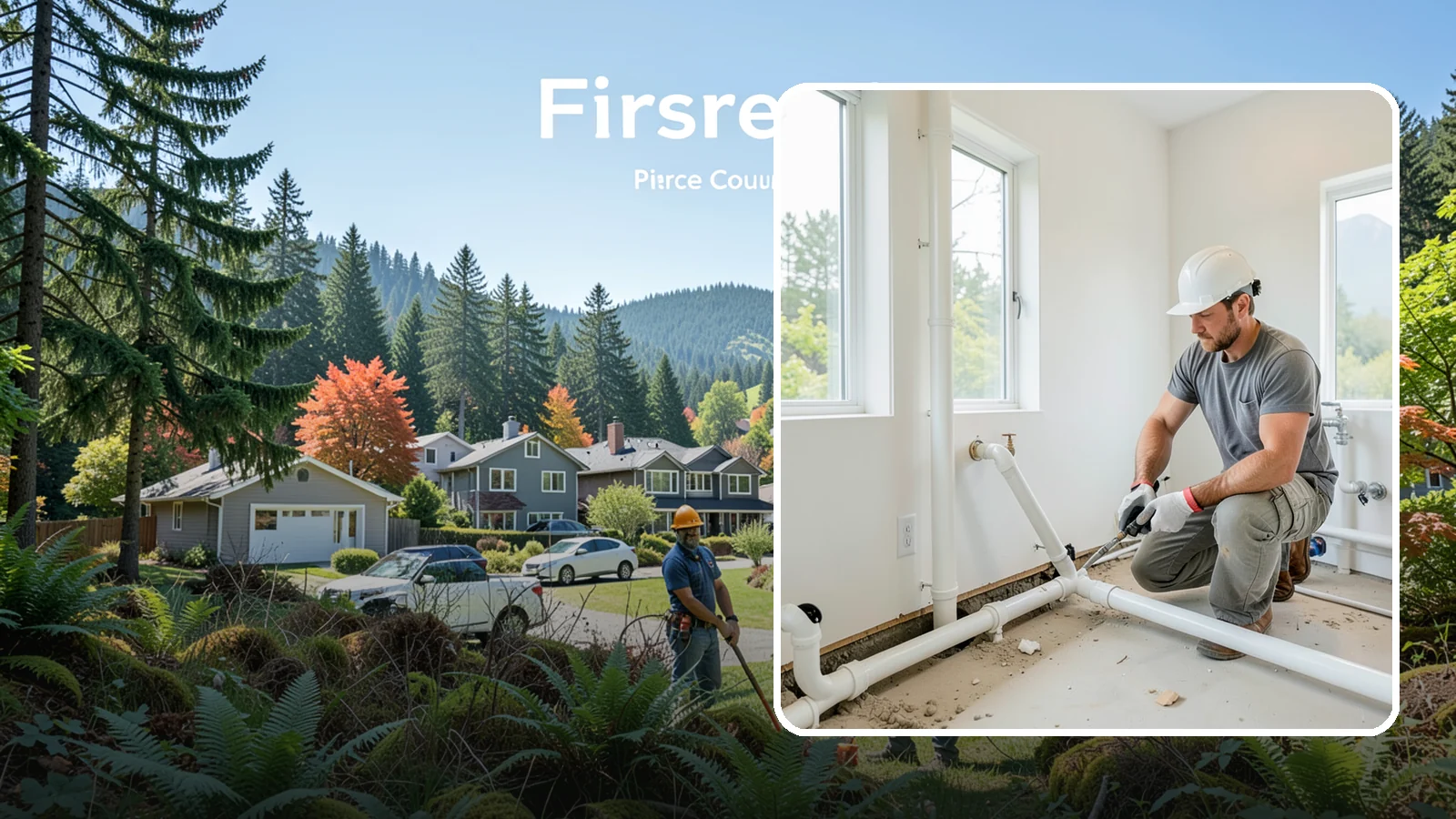 Drain Line Installation in Fircrest, Pierce County, WA - We install and reroute interior drain and waste lines for remodels, additions, and fixture relocations.